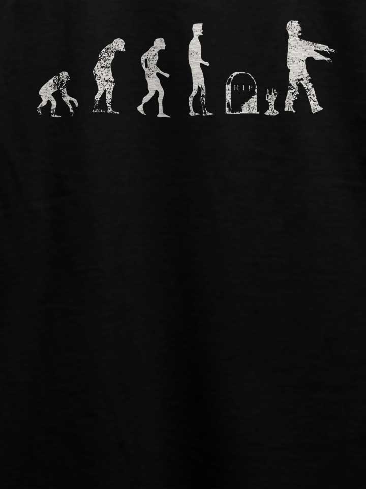 evolution-zombie-vintage-t-shirt schwarz 4