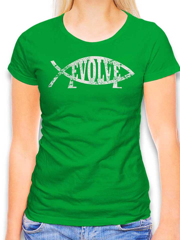 Evolve Vintage Damen T-Shirt gruen L