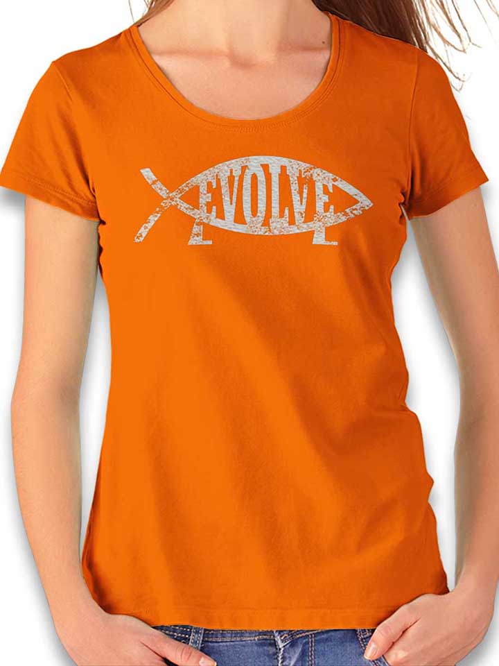 evolve-vintage-damen-t-shirt orange 1