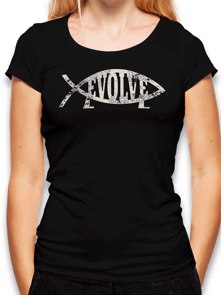 evolve-vintage-damen-t-shirt schwarz 1