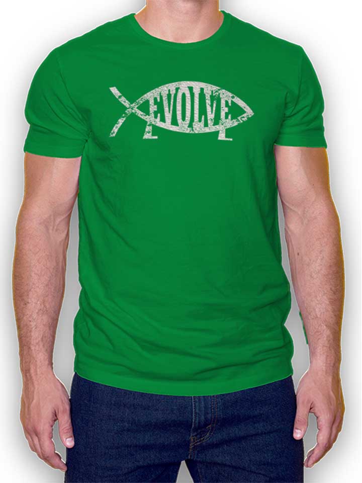 evolve-vintage-t-shirt gruen 1