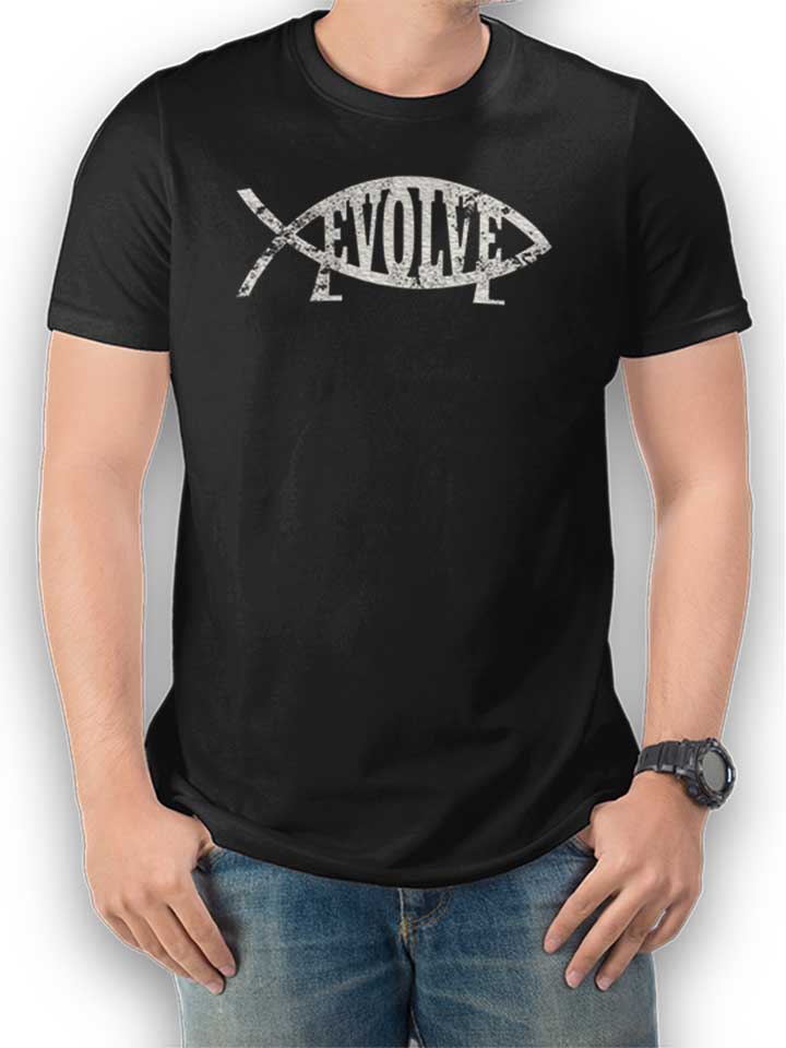 Evolve Vintage T-Shirt schwarz L