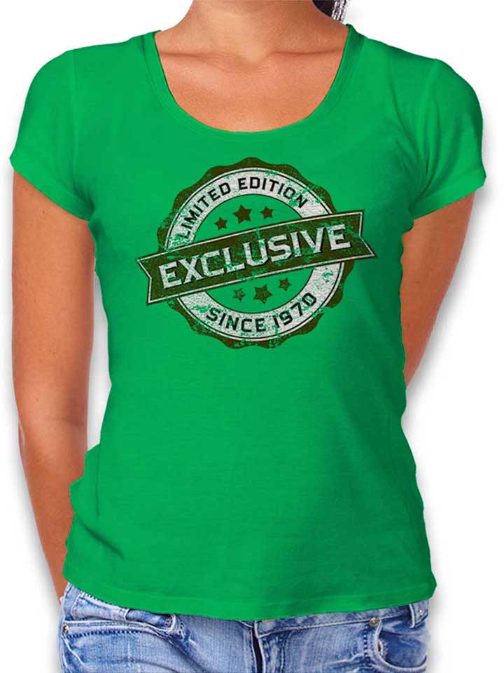 Exclusive Since 1970 T-Shirt Femme vert L