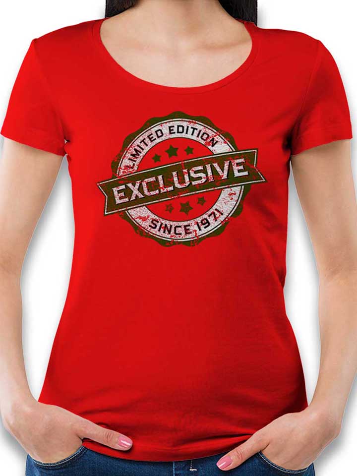 Exclusive Since 1971 Damen T-Shirt rot L