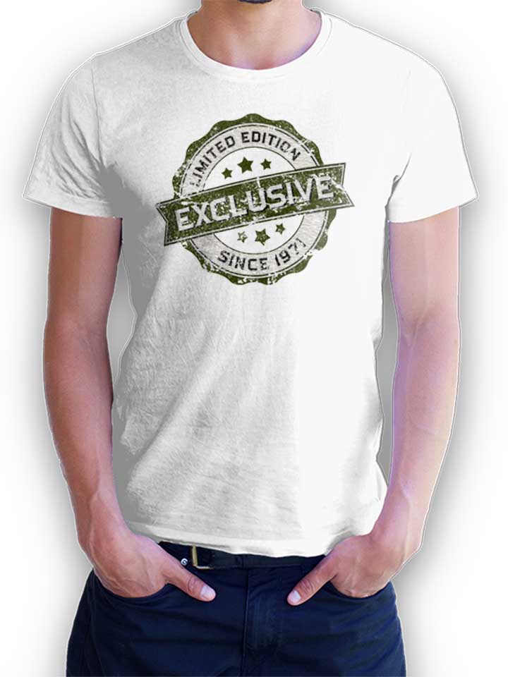 Exclusive Since 1971 T-Shirt bianco L