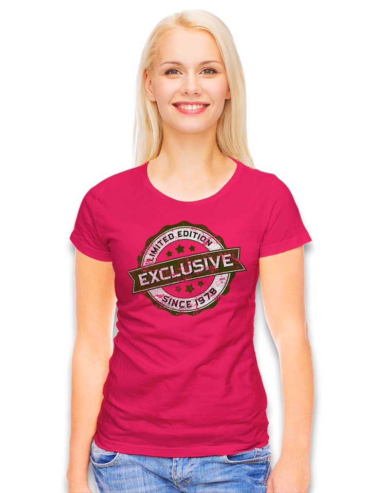 exclusive-since-1978-damen-t-shirt fuchsia 2