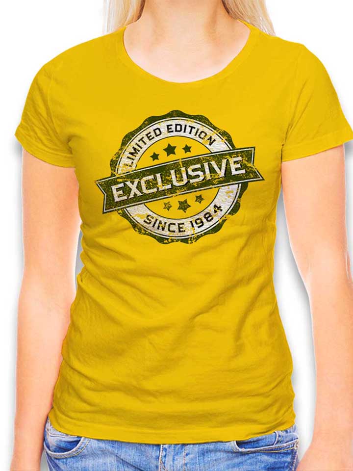 Exclusive Since 1984 Damen T-Shirt gelb L
