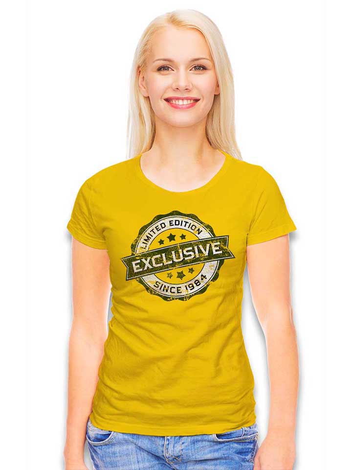 exclusive-since-1984-damen-t-shirt gelb 2