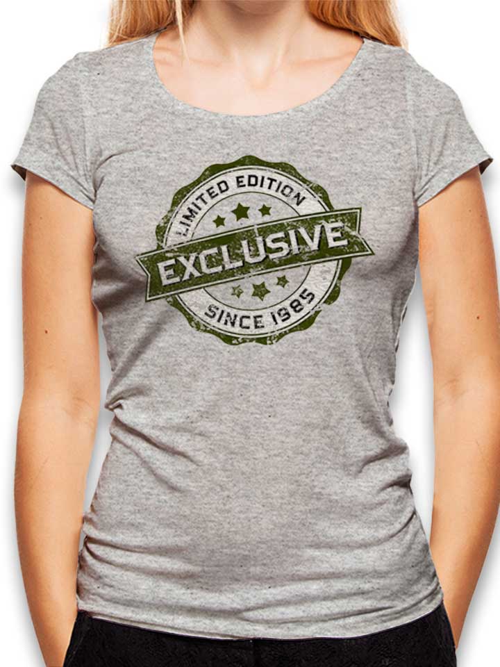 Exclusive Since 1985 Damen T-Shirt grau-meliert L