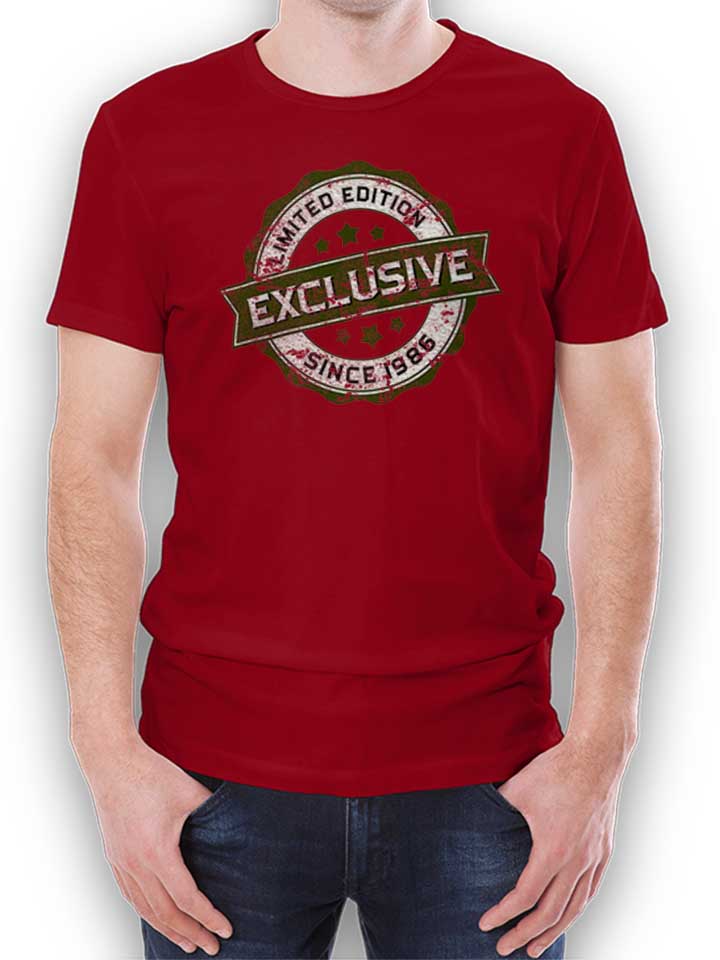 exclusive-since-1986-t-shirt bordeaux 1