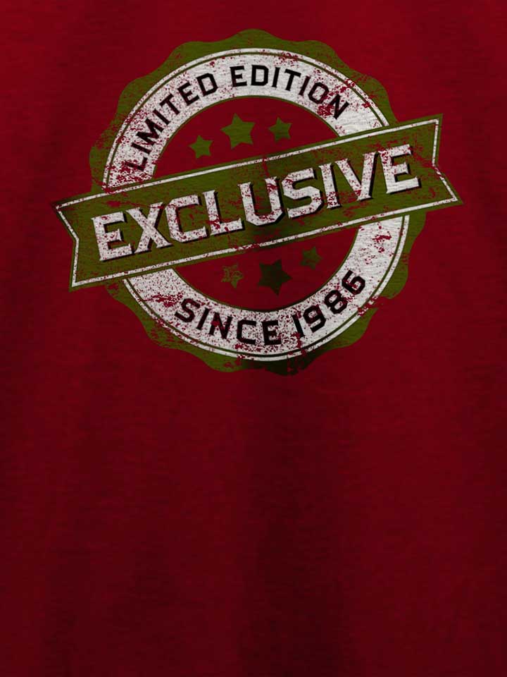 exclusive-since-1986-t-shirt bordeaux 4