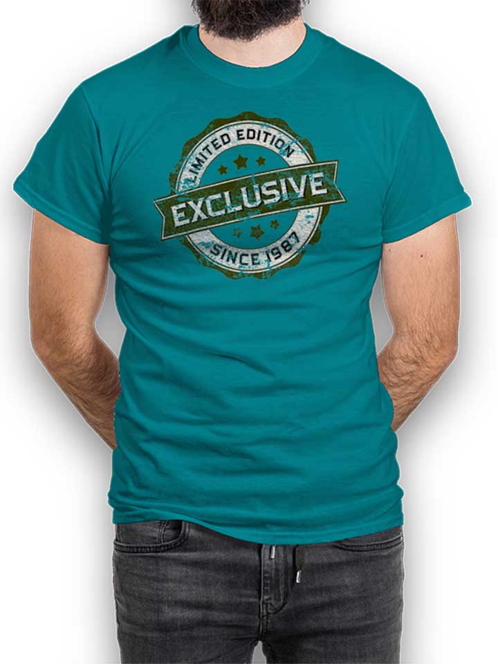 Exclusive Since 1987 Camiseta turquesa L