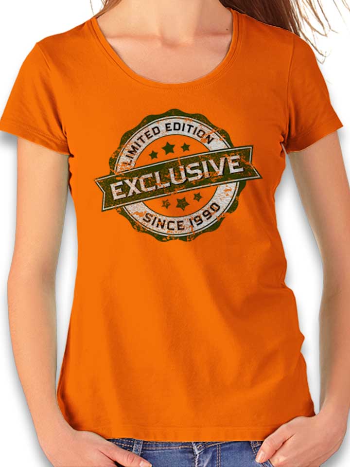 exclusive-since-1990-damen-t-shirt orange 1