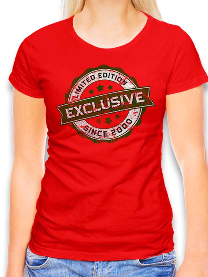 Exclusive Since 2000 T-Shirt Femme rouge L