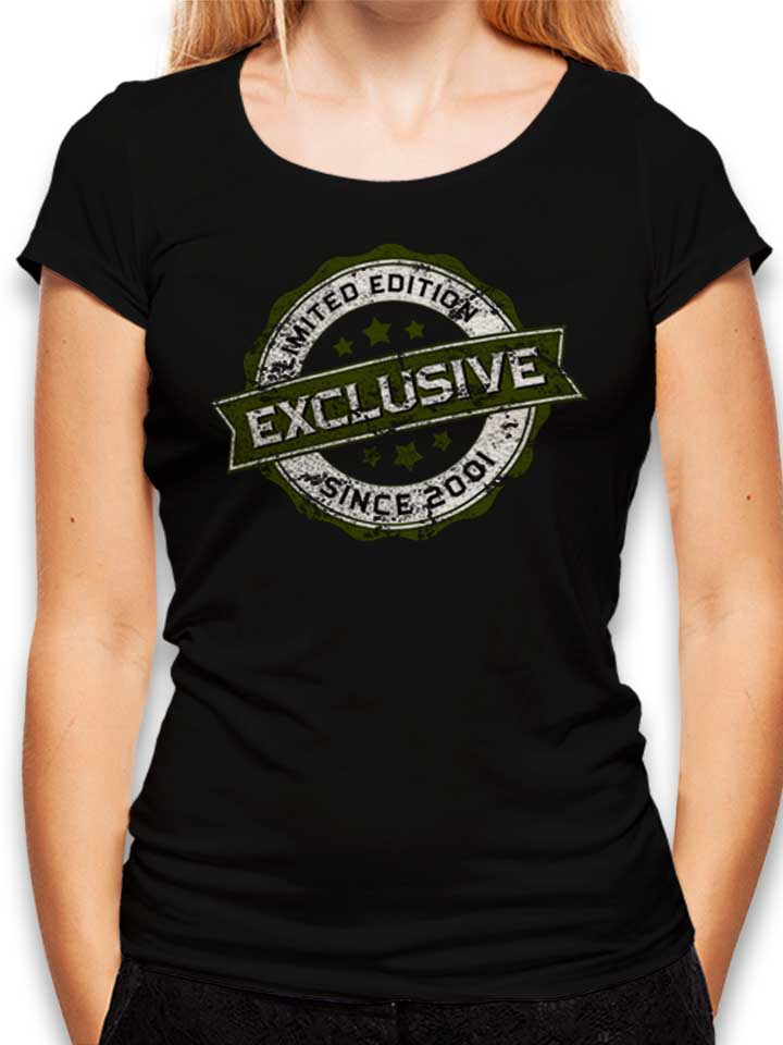 Exclusive Since 2001 Damen T-Shirt schwarz L