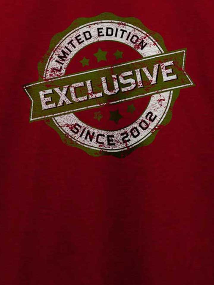 exclusive-since-2002-t-shirt bordeaux 4