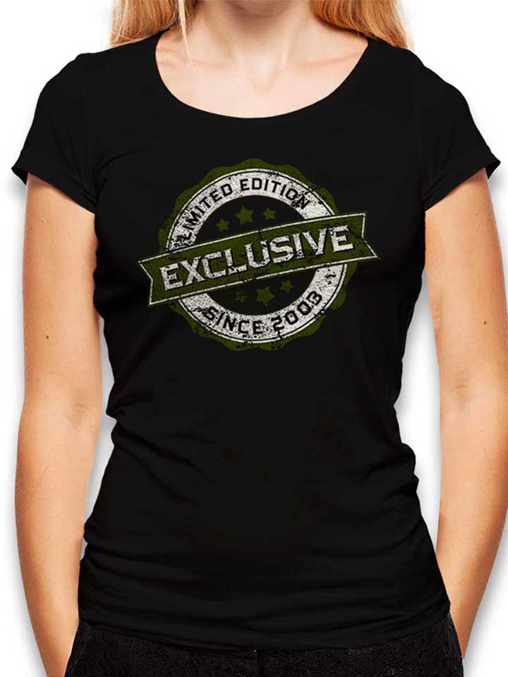 Exclusive Since 2003 Damen T-Shirt schwarz L