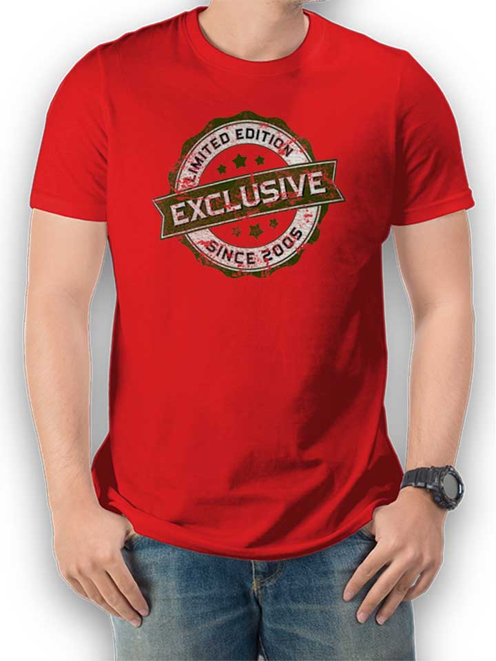 Exclusive Since 2005 Camiseta rojo L