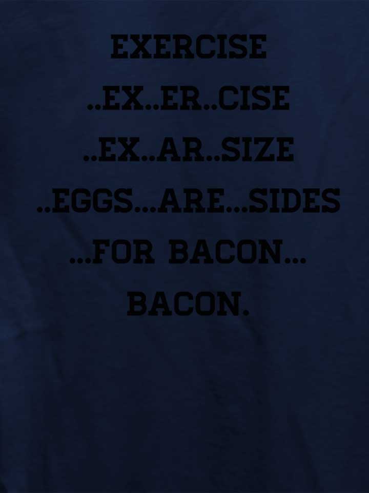 exercise-for-bacon-damen-t-shirt dunkelblau 4