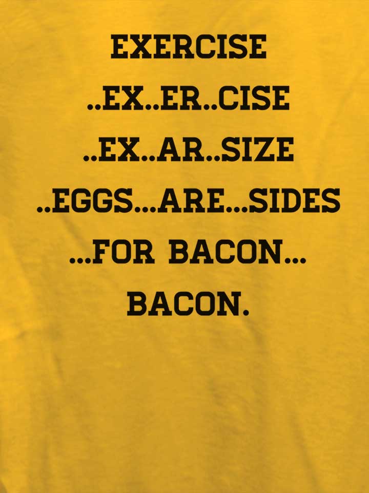 exercise-for-bacon-damen-t-shirt gelb 4