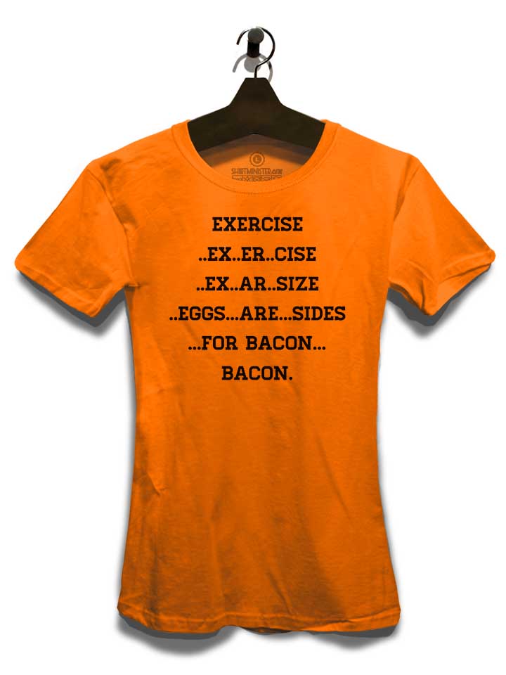 exercise-for-bacon-damen-t-shirt orange 3