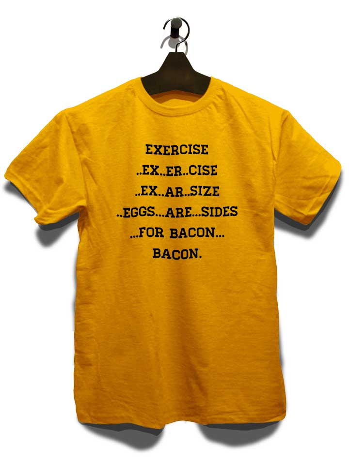 exercise-for-bacon-t-shirt gelb 3