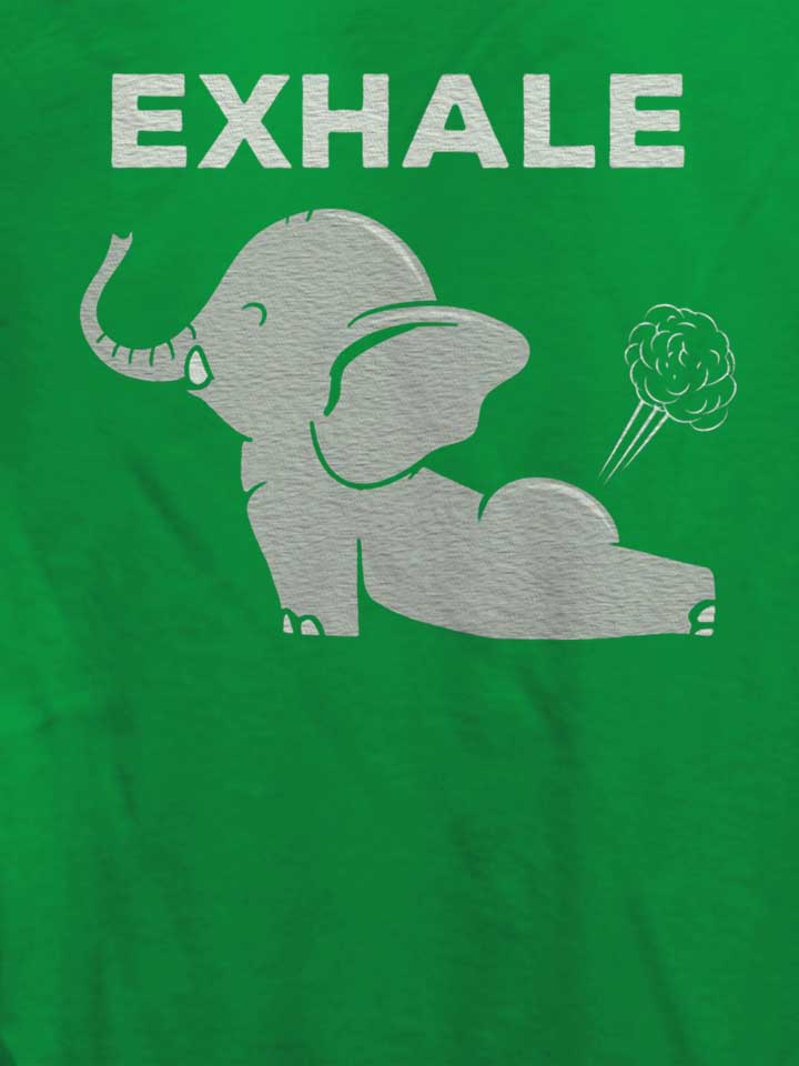 exhale-elephant-yoga-damen-t-shirt gruen 4