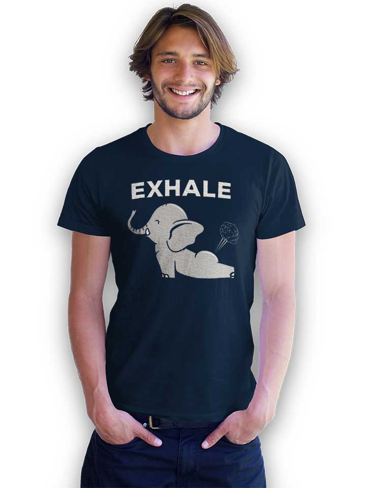 exhale-elephant-yoga-t-shirt dunkelblau 2