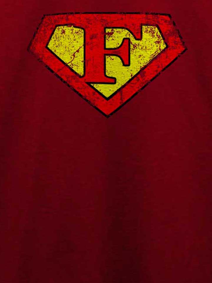f-buchstabe-logo-vintage-t-shirt bordeaux 4