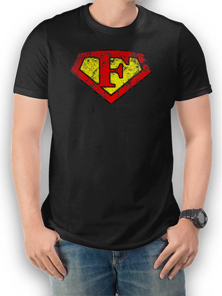f-buchstabe-logo-vintage-t-shirt schwarz 1