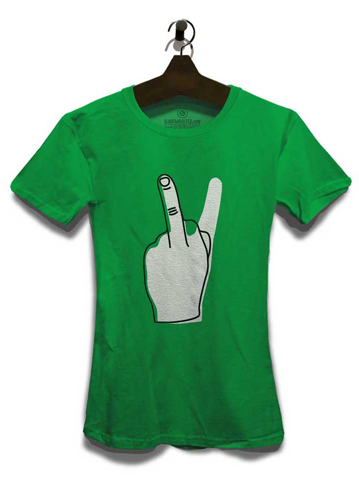 f-u-and-peace-sign-damen-t-shirt gruen 3