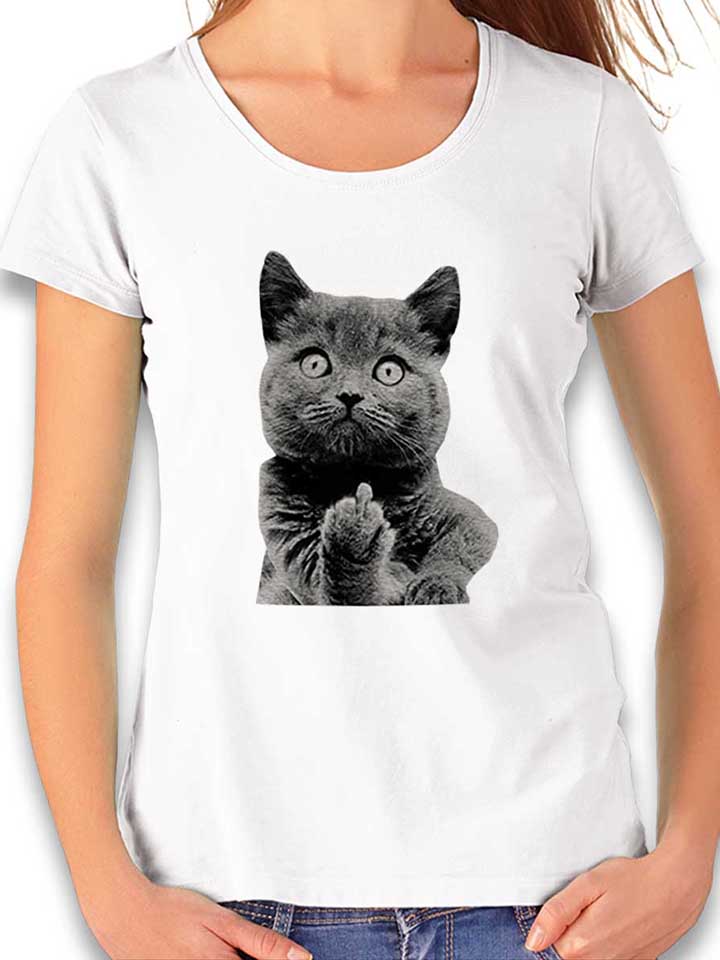 f-u-cat-damen-t-shirt weiss 1