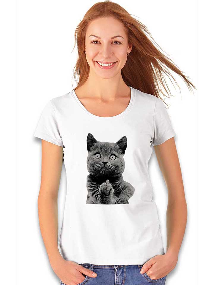 f-u-cat-damen-t-shirt weiss 2