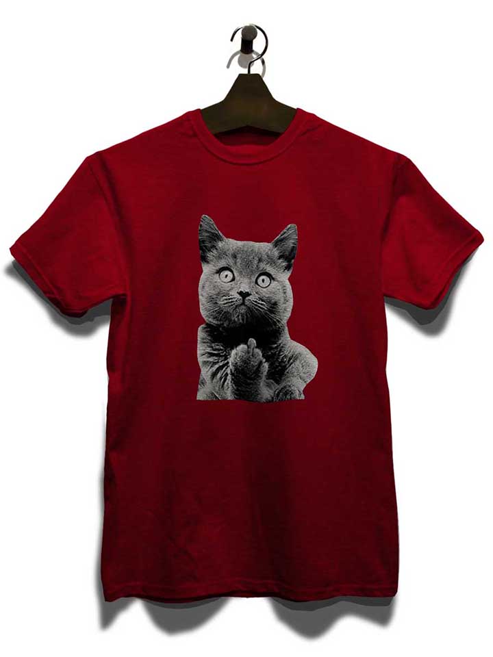 f-u-cat-t-shirt bordeaux 3