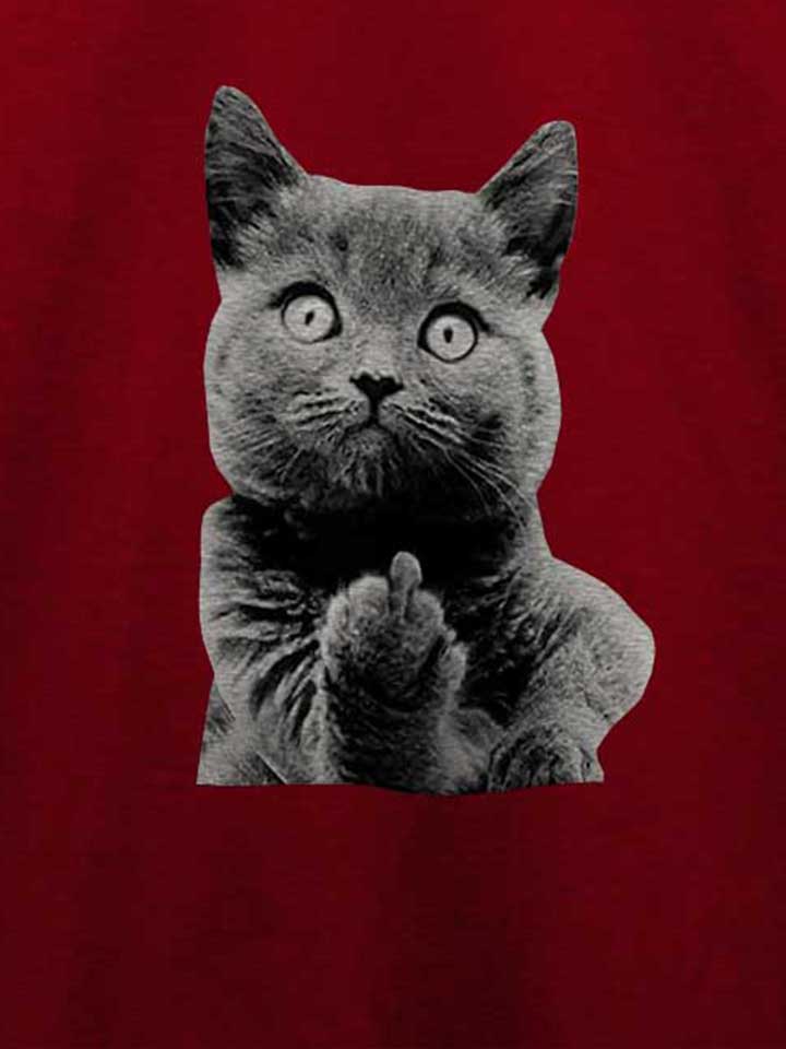 f-u-cat-t-shirt bordeaux 4