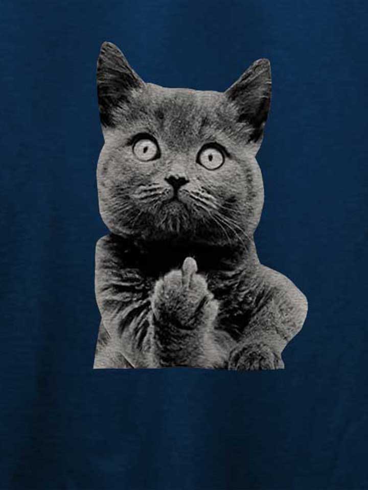 f-u-cat-t-shirt dunkelblau 4