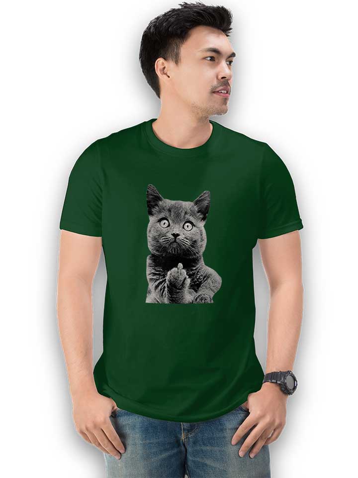 f-u-cat-t-shirt dunkelgruen 2