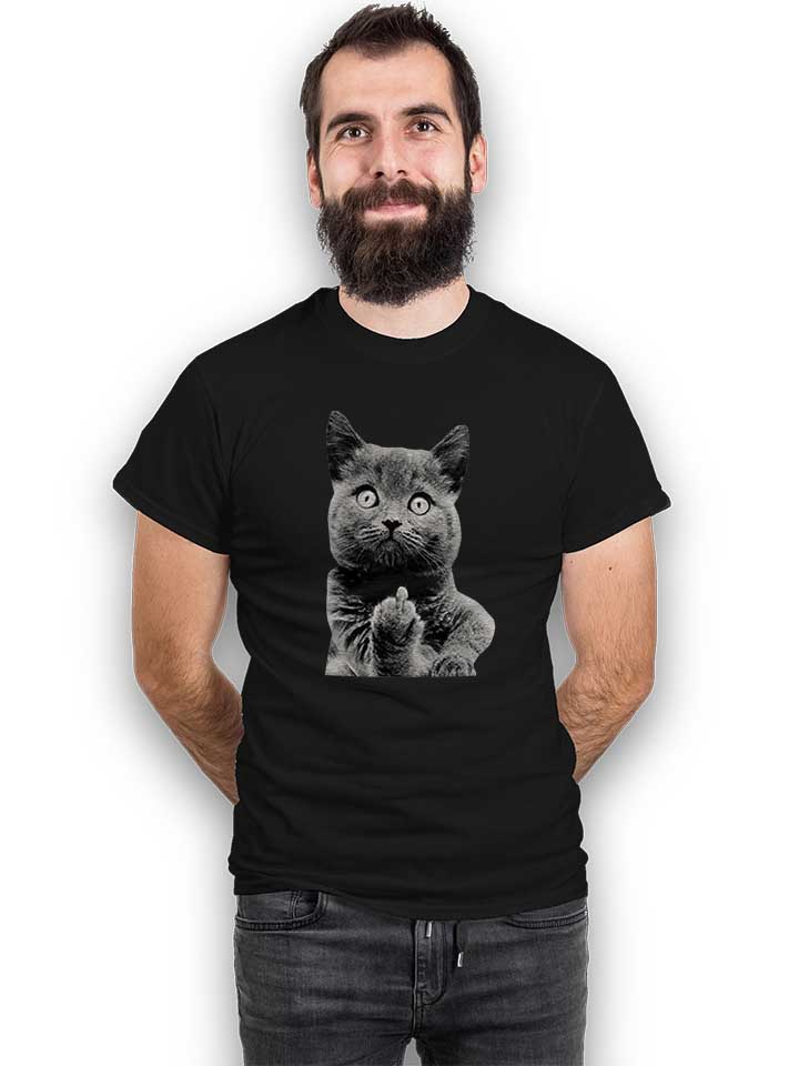 f-u-cat-t-shirt schwarz 2