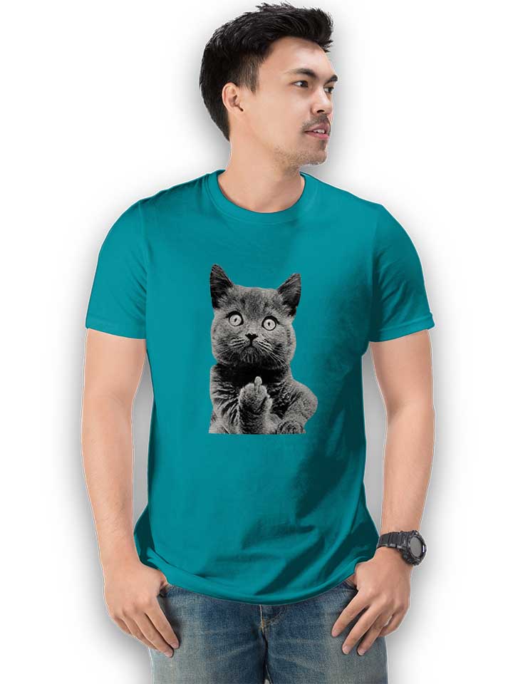 f-u-cat-t-shirt tuerkis 2