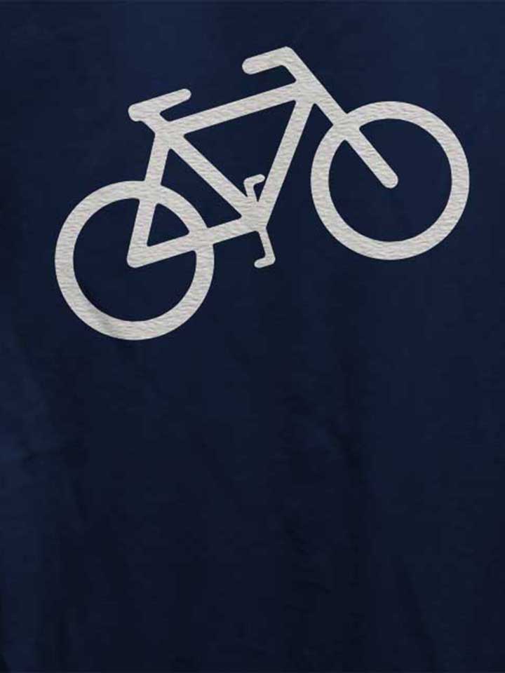 fahrrad-wheelie-damen-t-shirt dunkelblau 4
