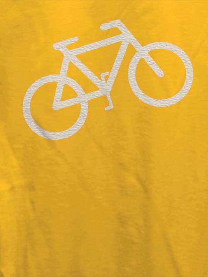 fahrrad-wheelie-damen-t-shirt gelb 4