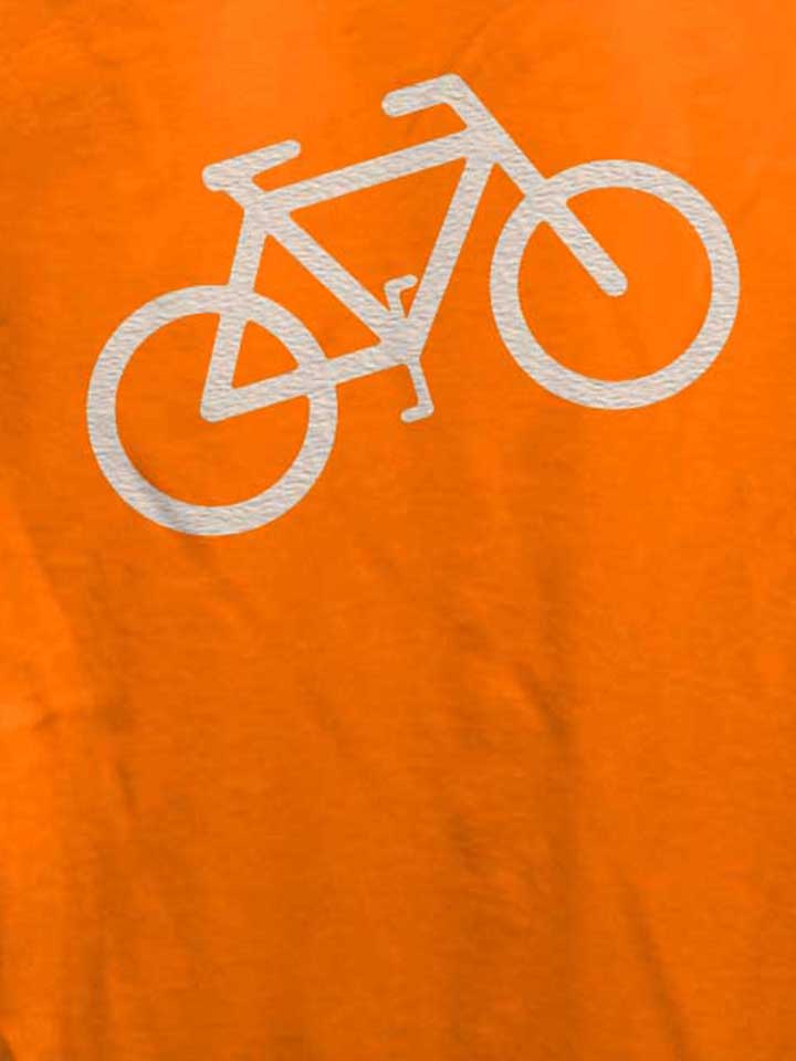 fahrrad-wheelie-damen-t-shirt orange 4