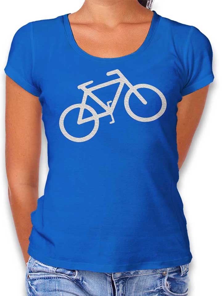 Fahrrad Wheelie Camiseta Mujer azul-real L