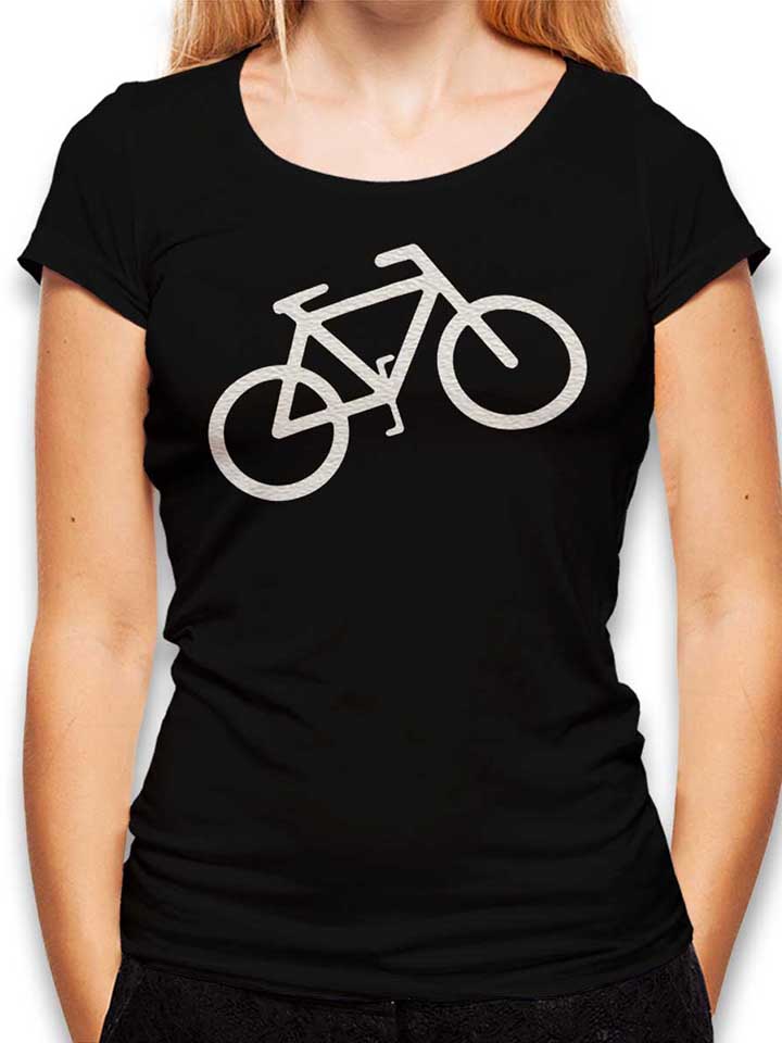 fahrrad-wheelie-damen-t-shirt schwarz 1