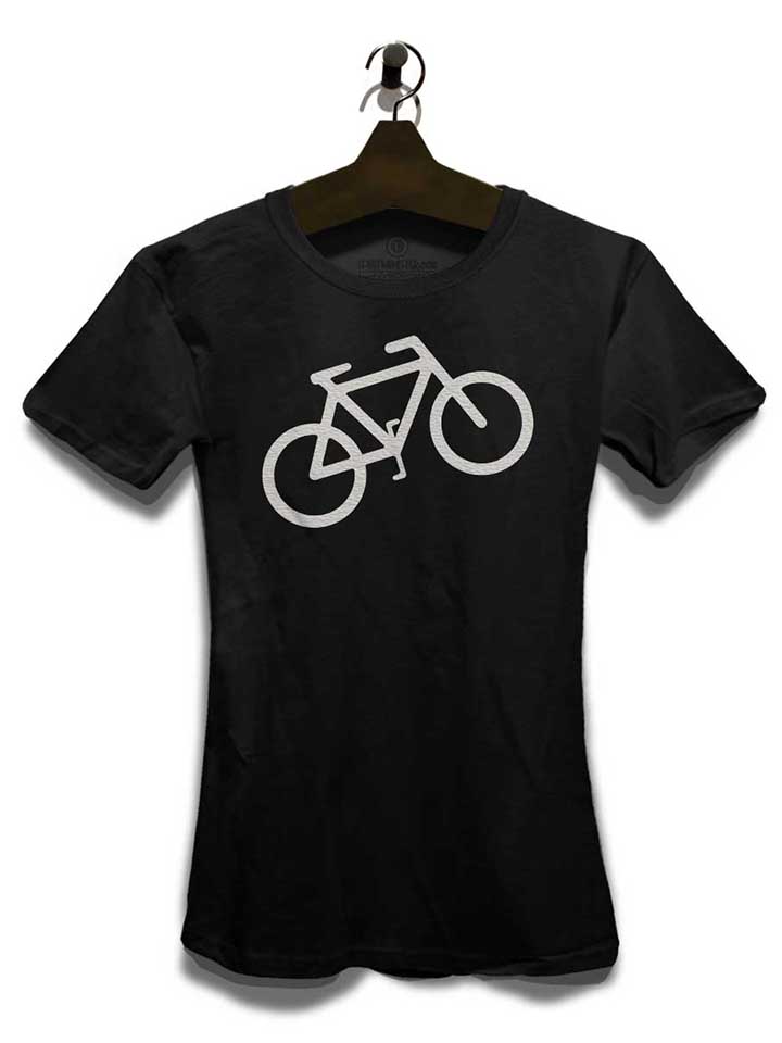 fahrrad-wheelie-damen-t-shirt schwarz 3