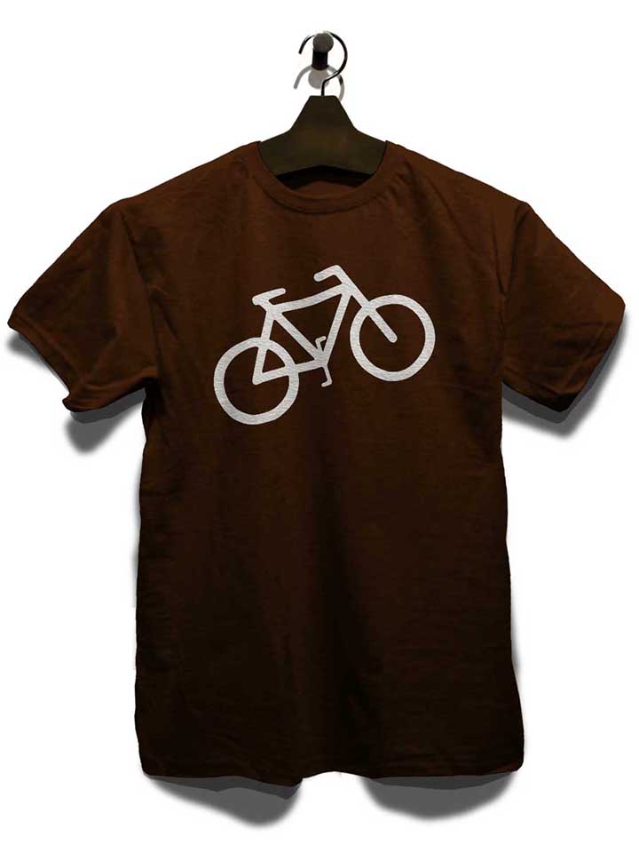 fahrrad-wheelie-t-shirt braun 3