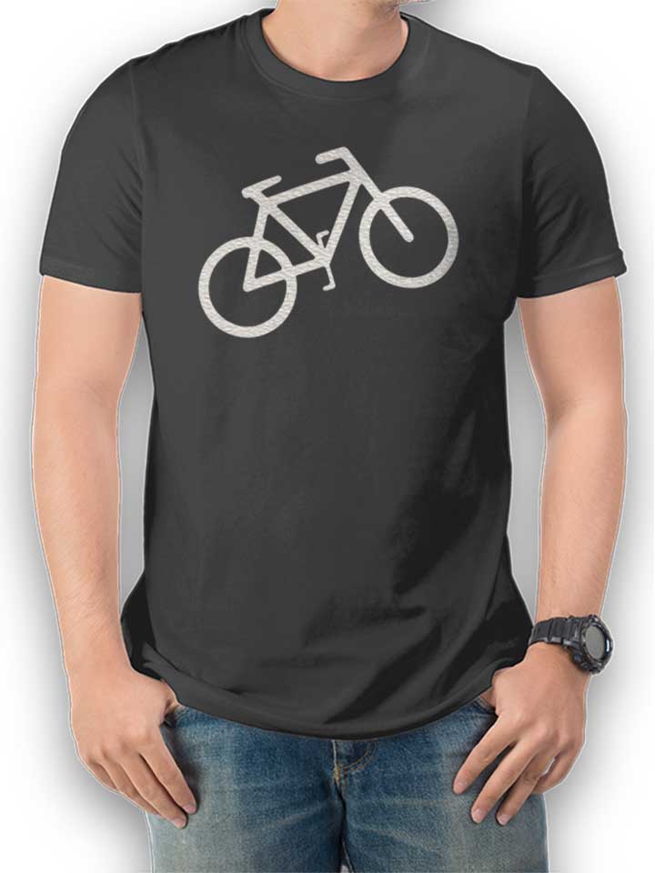 Fahrrad Wheelie T-Shirt dunkelgrau L