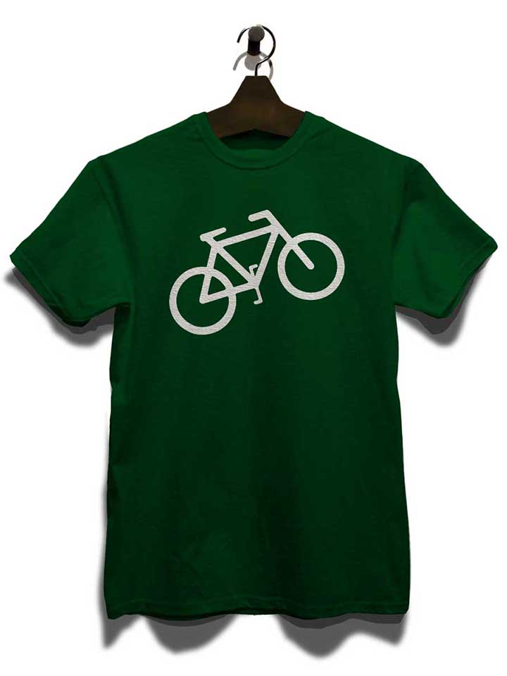 fahrrad-wheelie-t-shirt dunkelgruen 3