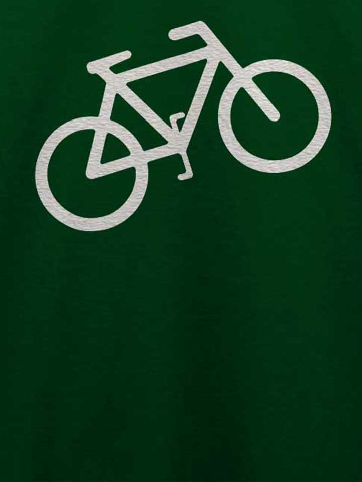 fahrrad-wheelie-t-shirt dunkelgruen 4