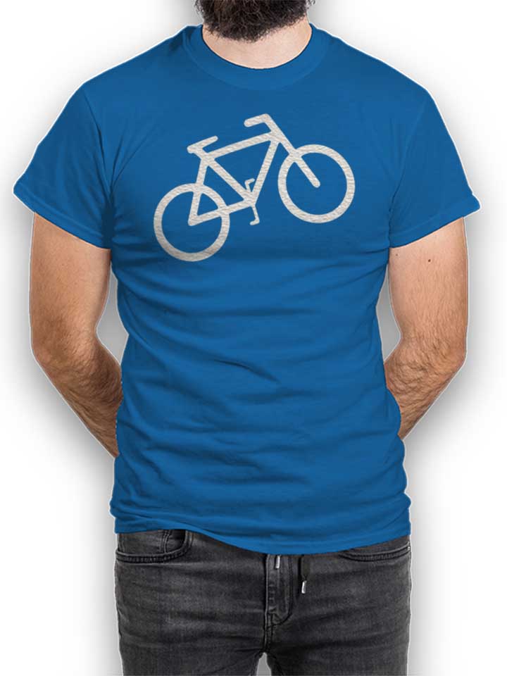 Fahrrad Wheelie T-Shirt bleu-roi L